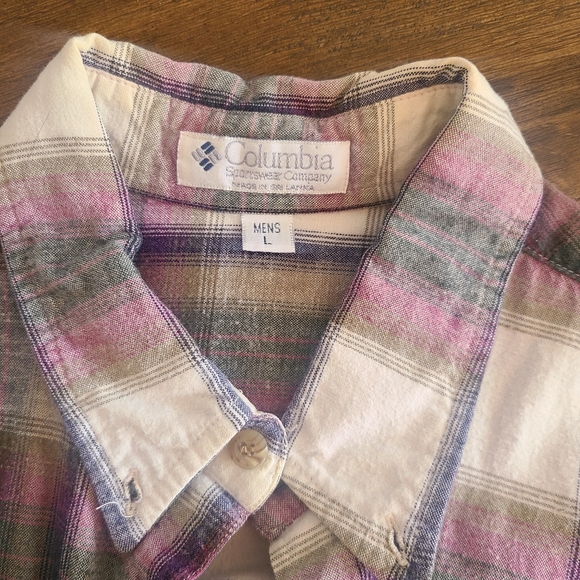 Columbia flannel shirt men's large button down - Picture 4 of 5